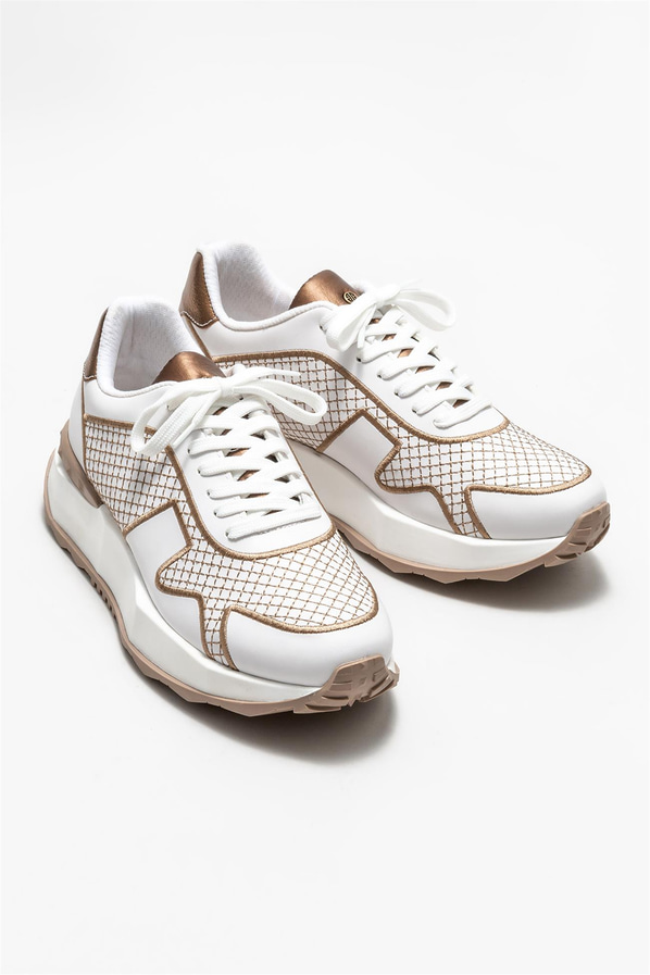 Gold kadın sneaker - Elle Shoes