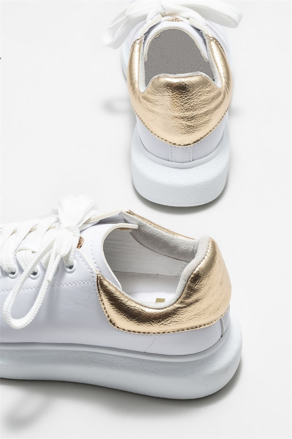 Gold kadın sneaker - Elle Shoes