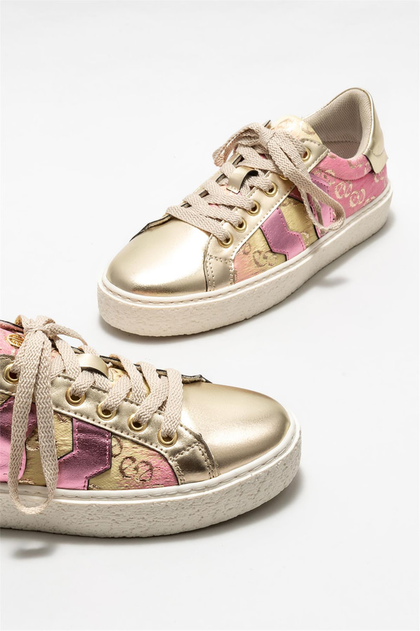 Gold kadın sneaker - Elle Shoes
