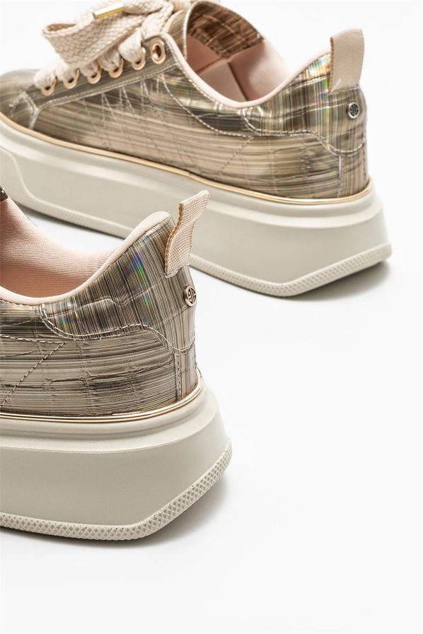 Gold kadın sneaker - Elle Shoes