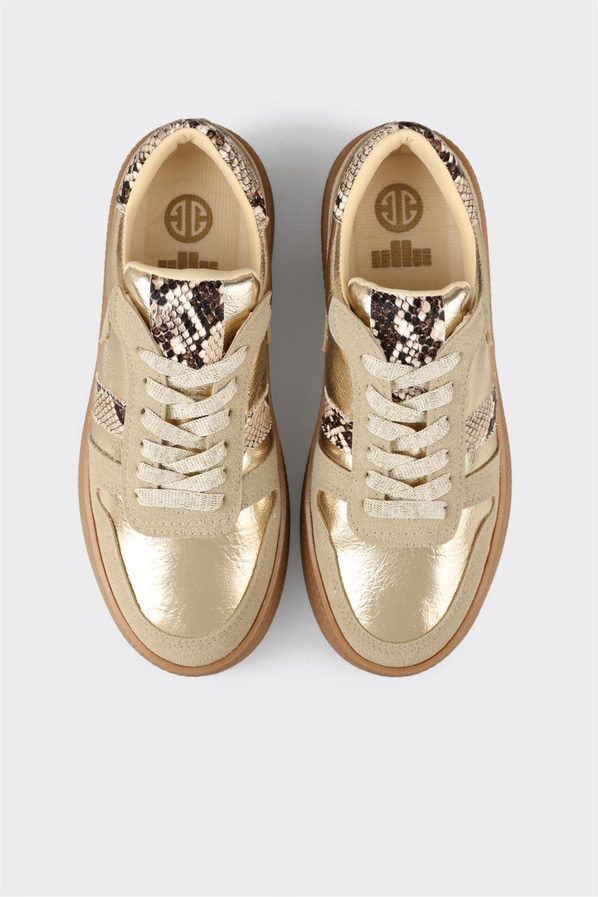 Gold kadın sneaker - Elle Shoes