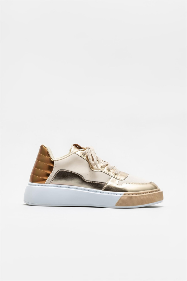 Gold kadın sneaker - Elle Shoes