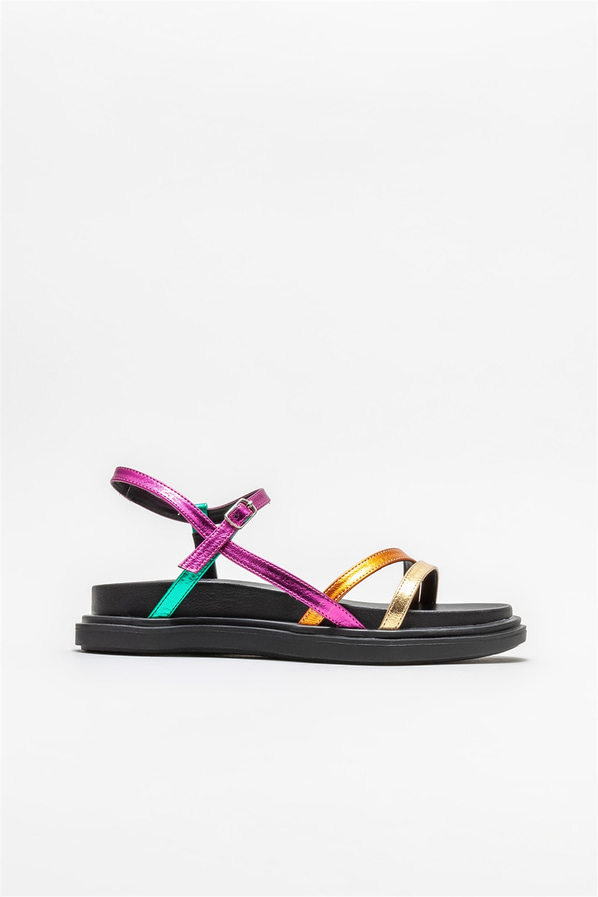 Gold kadın sandalet - Elle Shoes