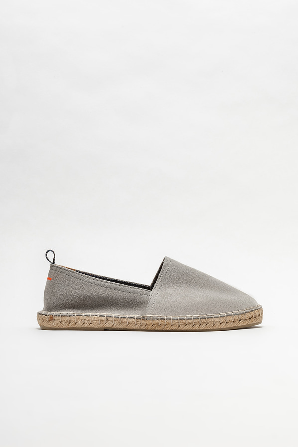 Gri deri erkek espadril - Elle Shoes