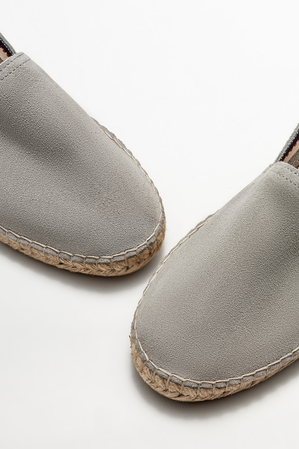 Gri deri erkek espadril - Elle Shoes