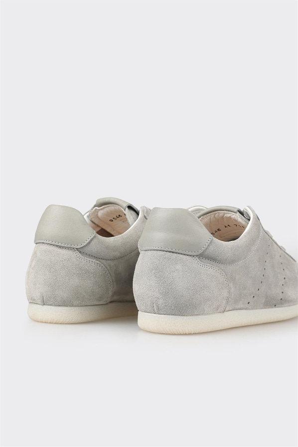 Gri deri erkek günlük ayakkabı, günlük kullanım için - Elle Shoes