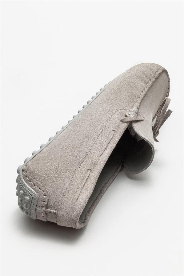 Gri deri erkek günlük ayakkabı, günlük kullanım için - Elle Shoes