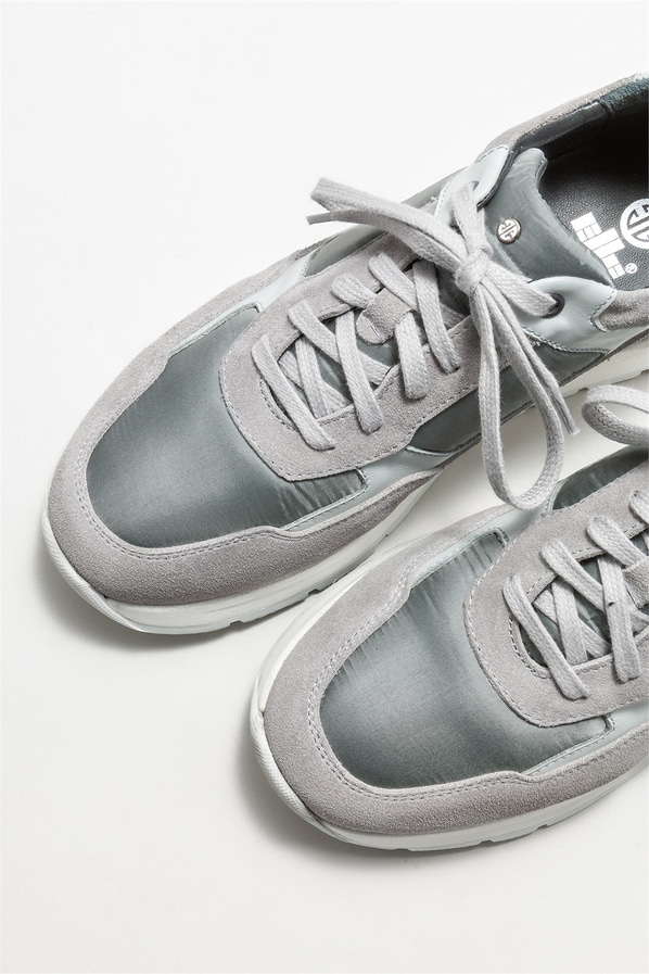 Gri deri erkek spor ayakkabı - Elle Shoes