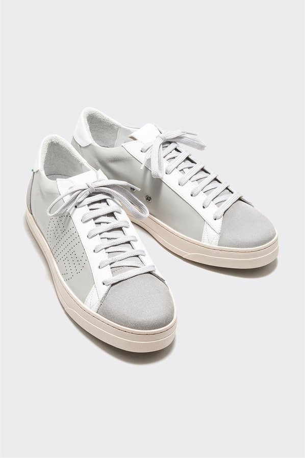 Gri deri erkek spor ayakkabı - Elle Shoes