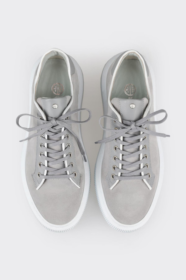 Gri deri erkek spor ayakkabı - Elle Shoes