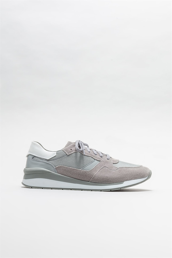 Gri deri erkek spor ayakkabı - Elle Shoes