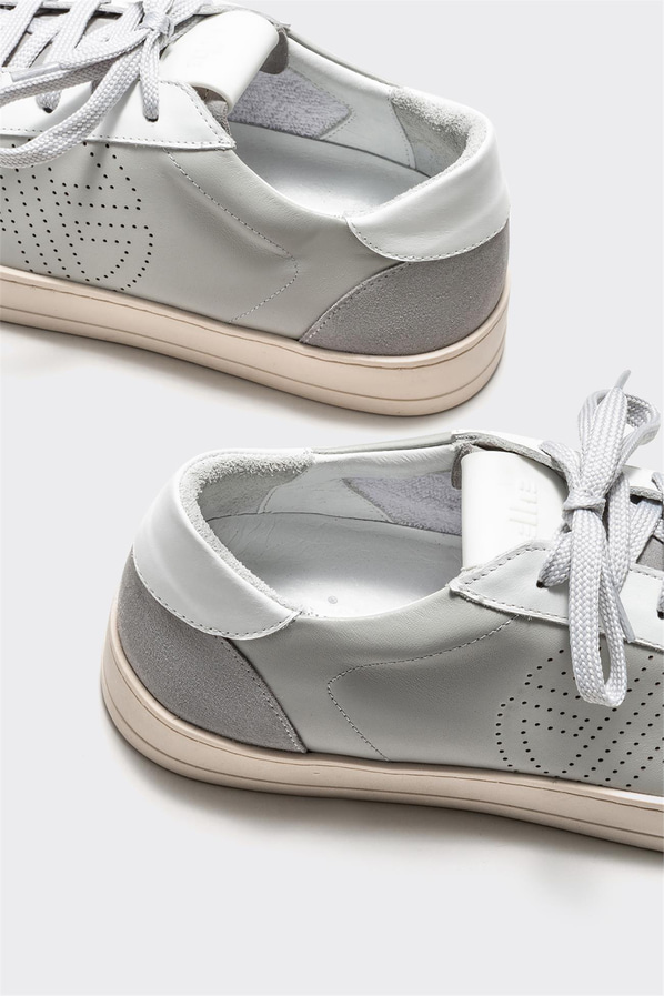 Gri deri erkek spor ayakkabı - Elle Shoes