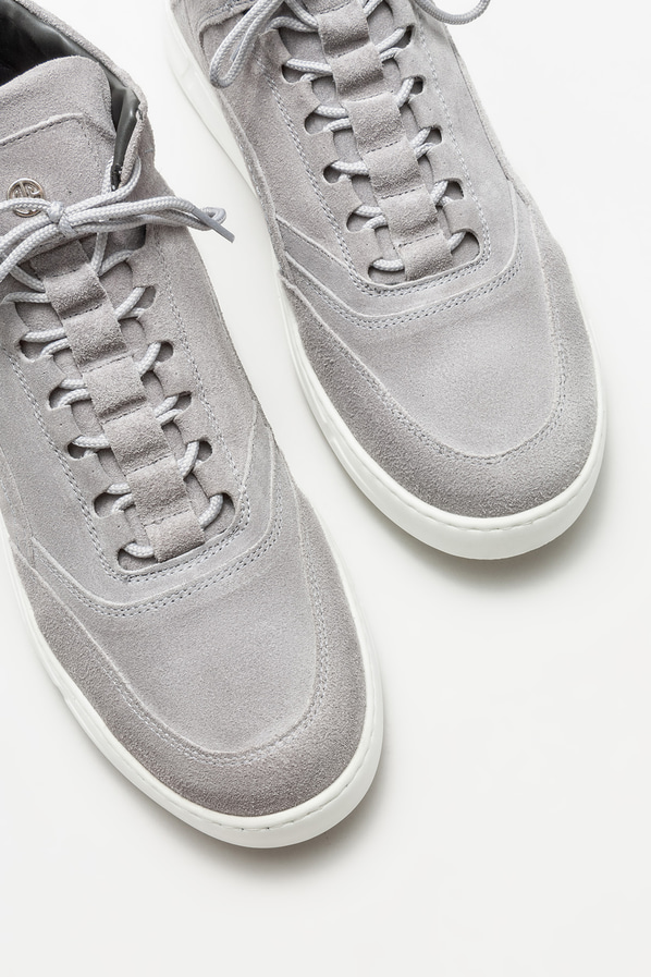 Gri deri erkek bot - Elle Shoes