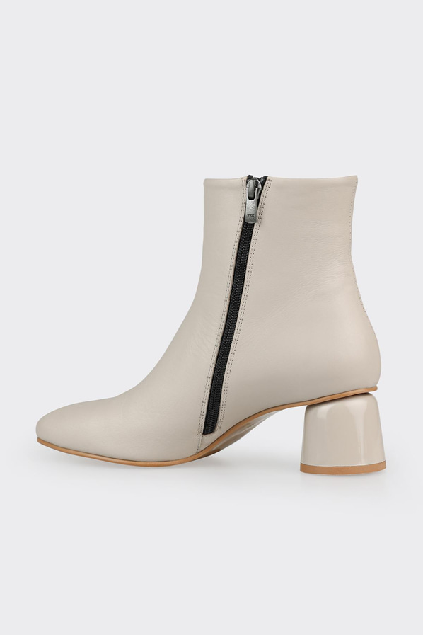 Gri deri kadın bot, klasik stil için - Elle Shoes