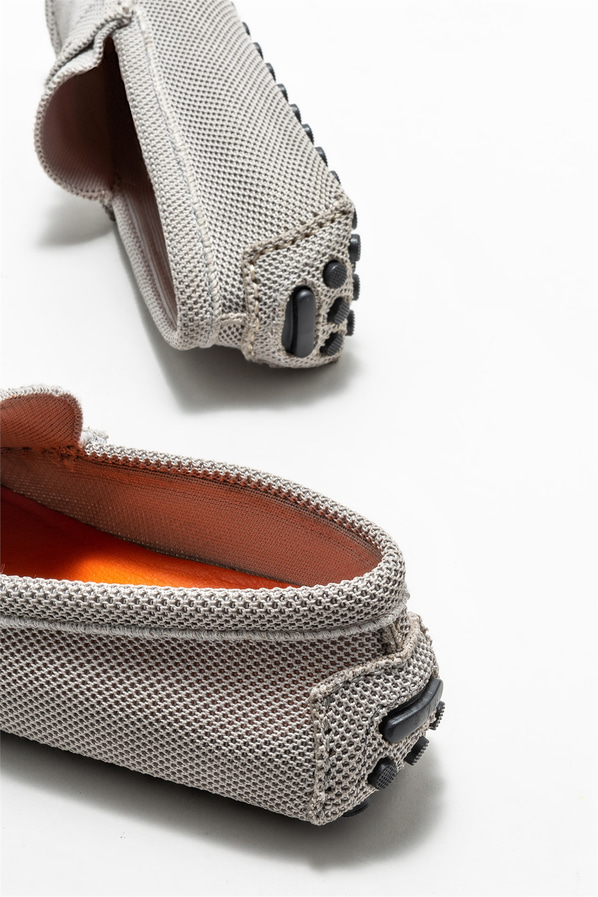 Gri erkek loafer, günlük kullanım için - Elle Shoes