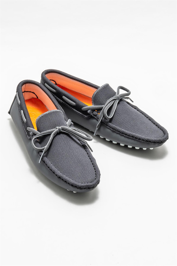 Gri erkek günlük ayakkabı, günlük kullanım için - Elle Shoes