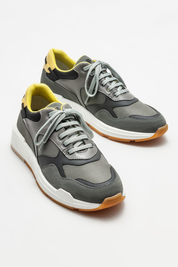 Gri erkek spor ayakkabı - Elle Shoes
