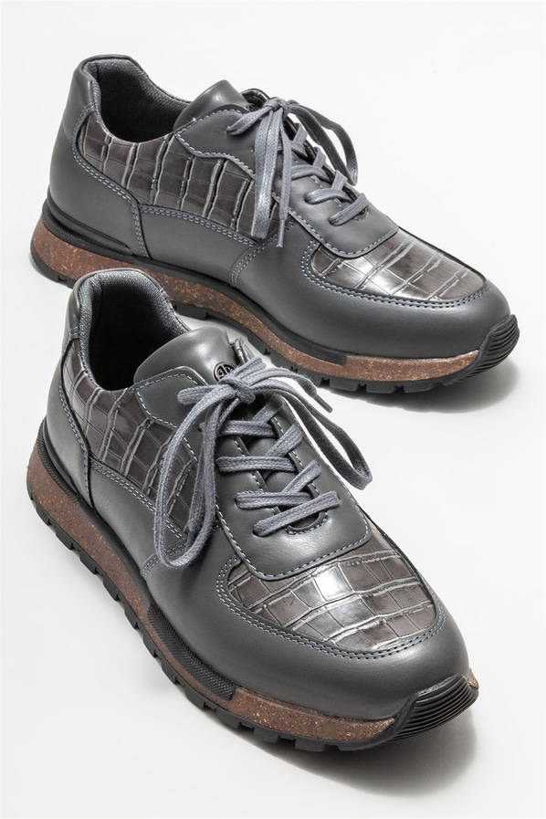 Gri erkek spor ayakkabı - Elle Shoes