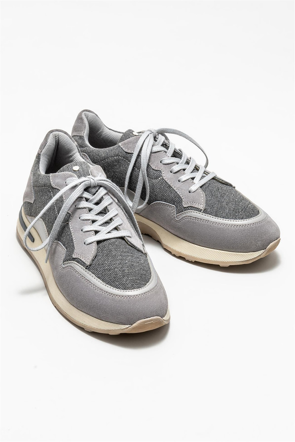 Gri erkek spor ayakkabı - Elle Shoes