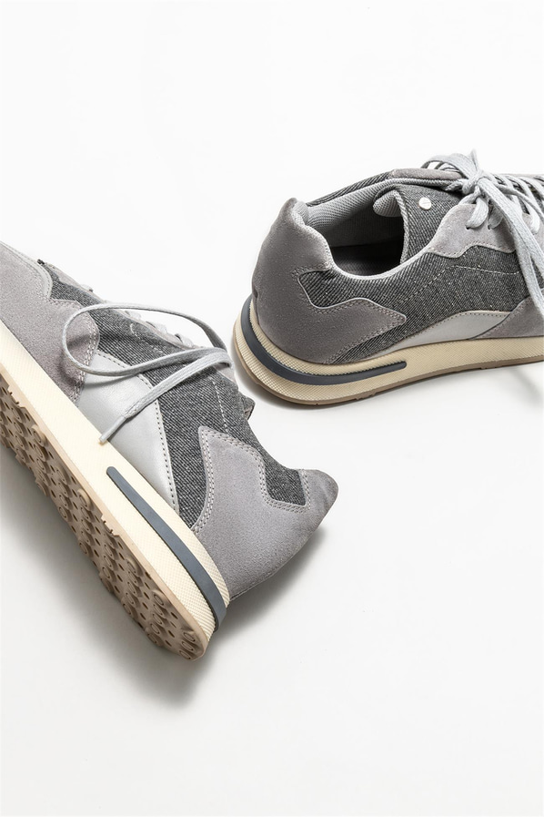Gri erkek spor ayakkabı - Elle Shoes