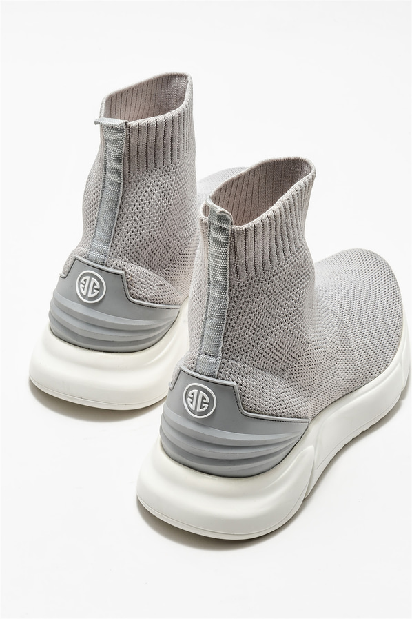 Gri erkek bot - Elle Shoes