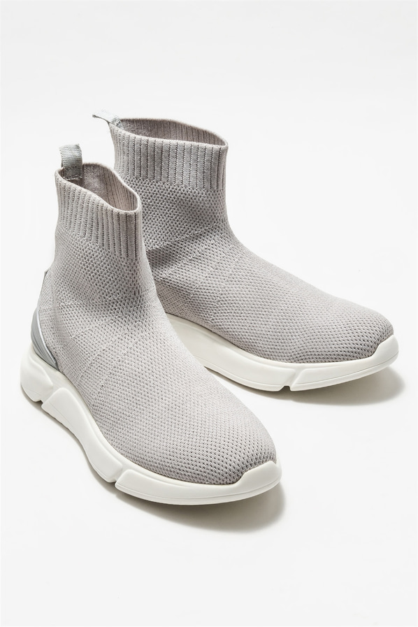 Gri erkek bot - Elle Shoes