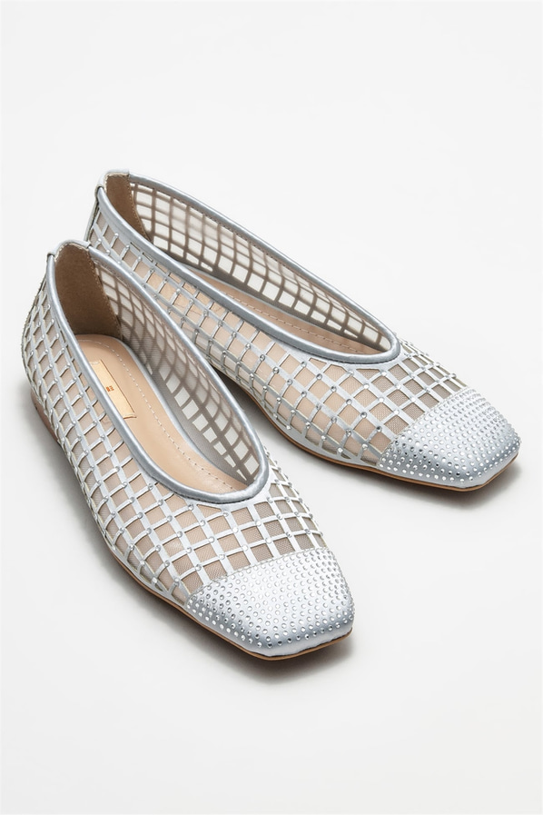 Gri kadın babet - Elle Shoes