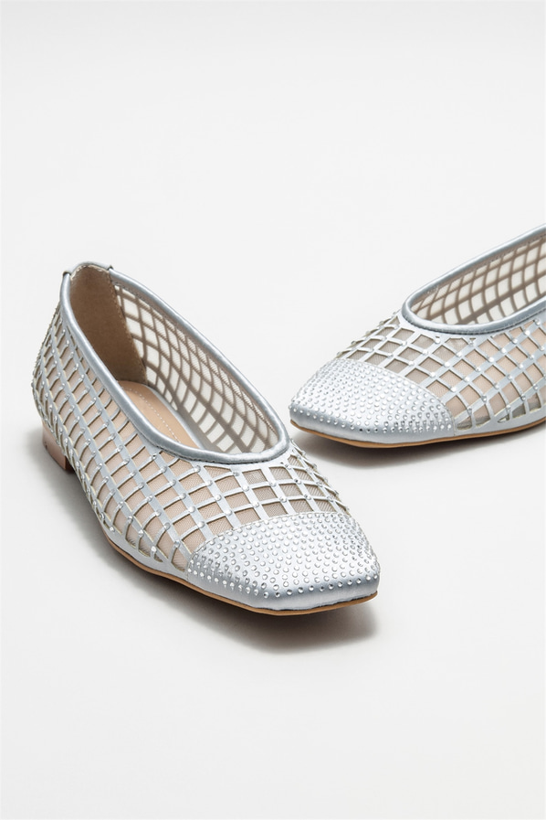 Gri kadın babet - Elle Shoes
