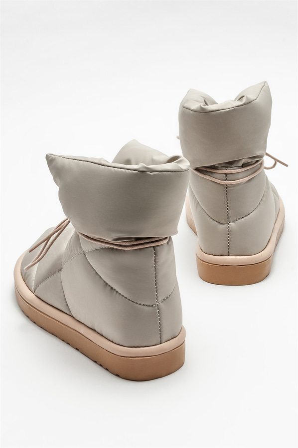 Gri düz kadın bot - Elle Shoes