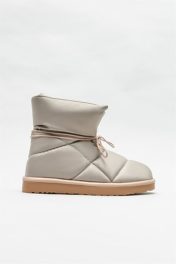 Gri düz kadın bot - Elle Shoes