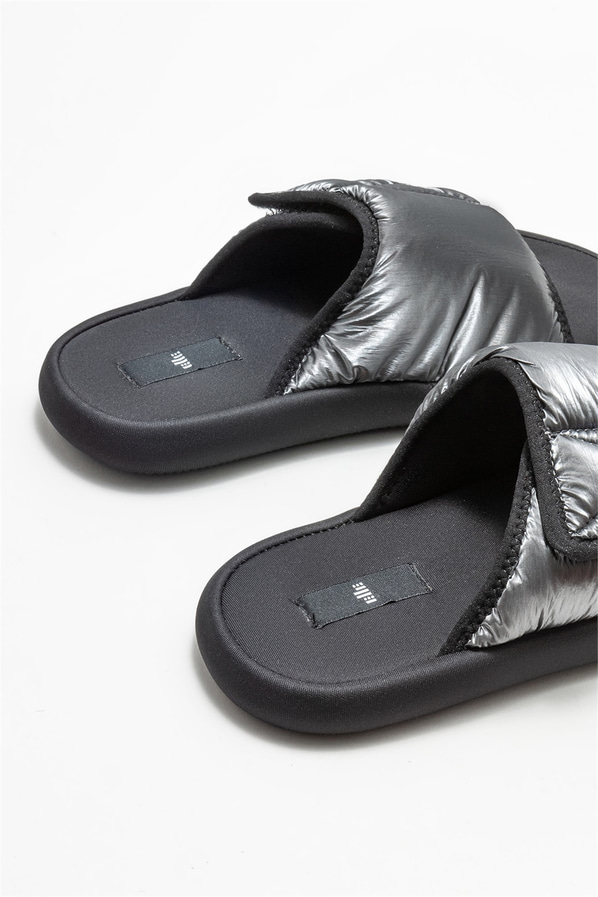 Gri düz kadın terlik - Elle Shoes