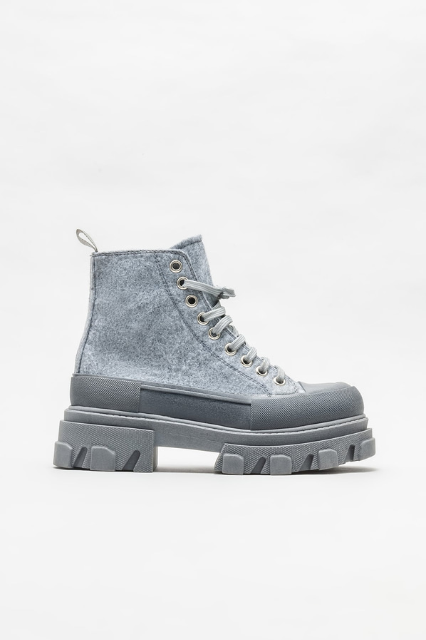 Gri kadın bot, günlük kullanım için - Elle Shoes