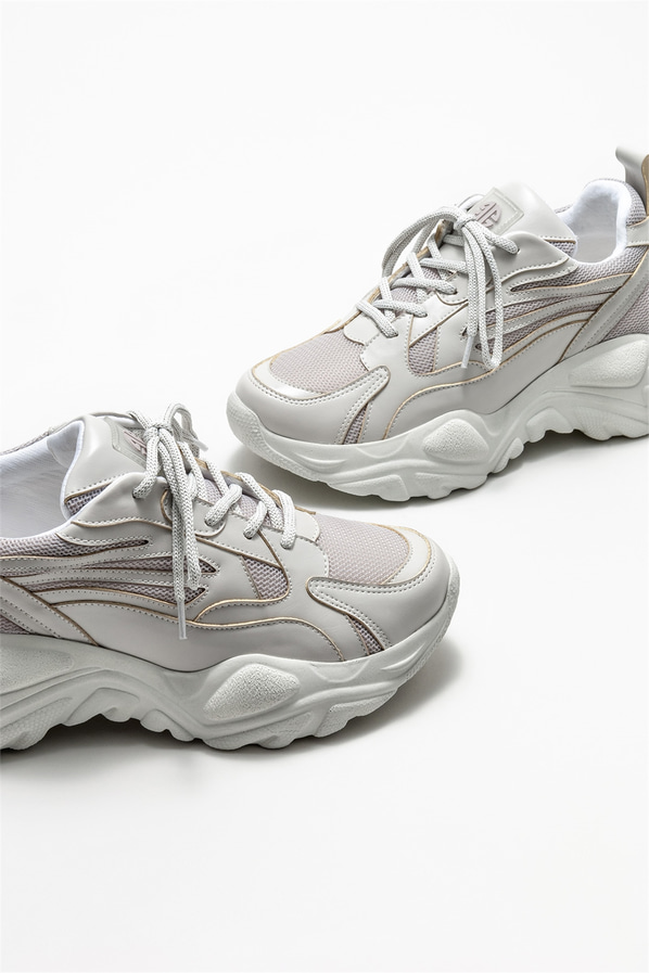 Gri kadın spor ayakkabı - Elle Shoes