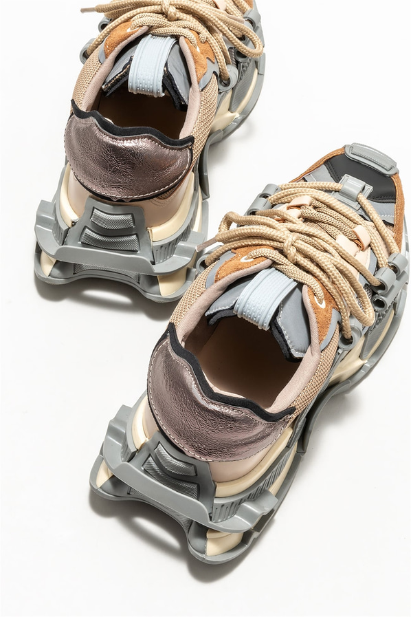 Gri kadın sneaker - Elle Shoes