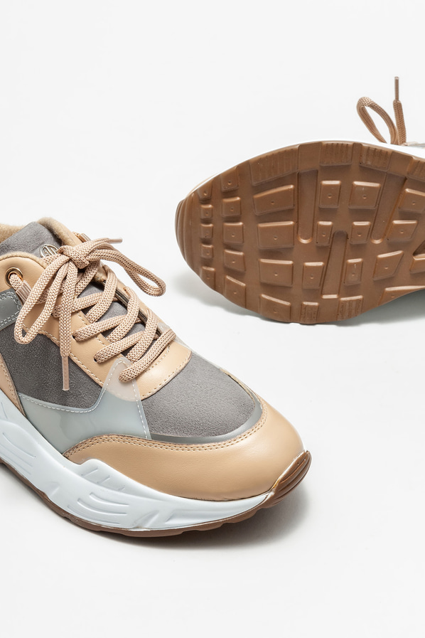 Gri kadın spor ayakkabı - Elle Shoes