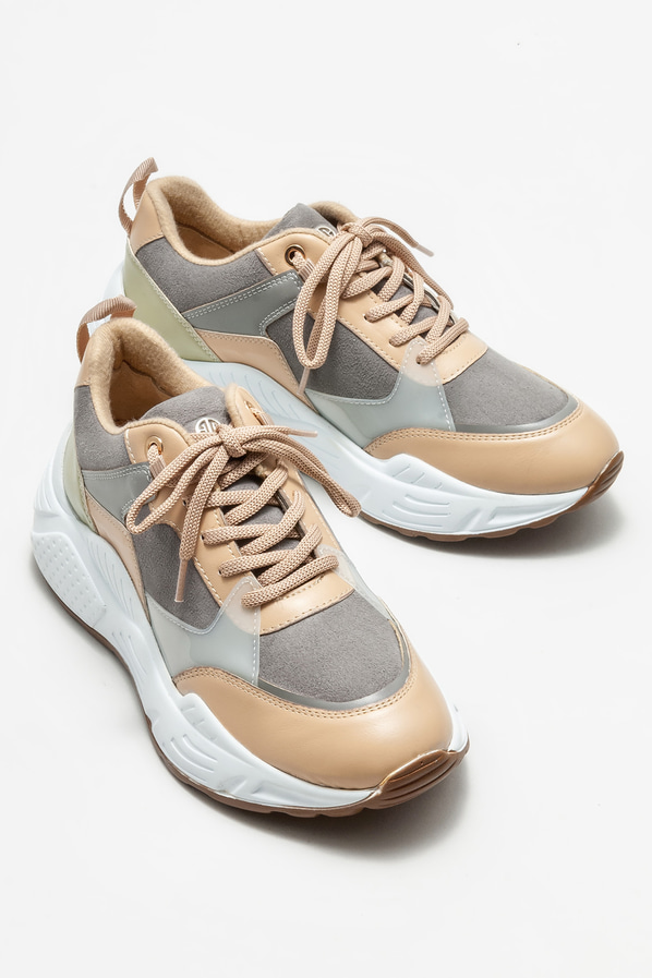 Gri kadın spor ayakkabı - Elle Shoes