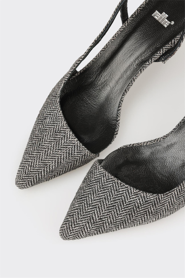 Gri Kadın Topuklu Ayakkabı