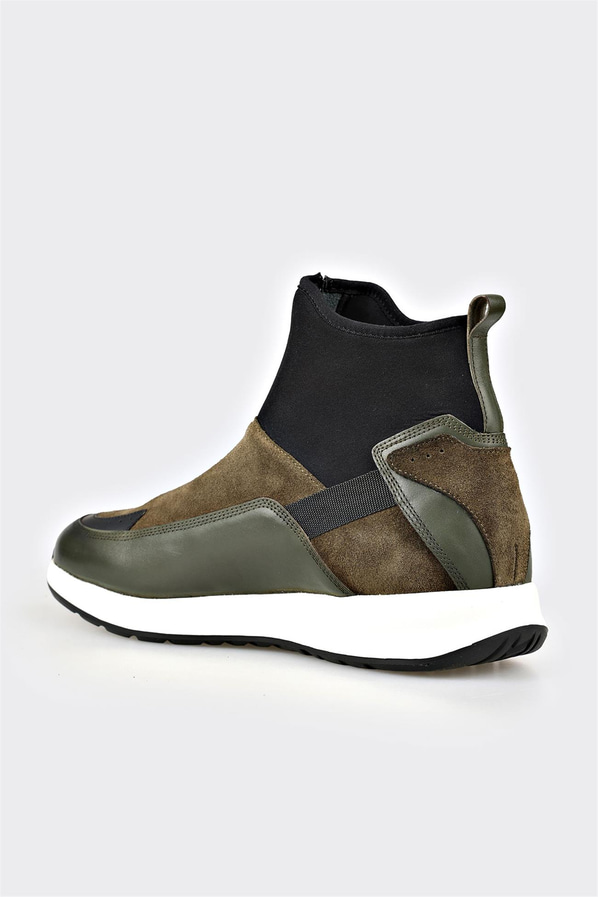 Haki Deri Erkek Spor Bot