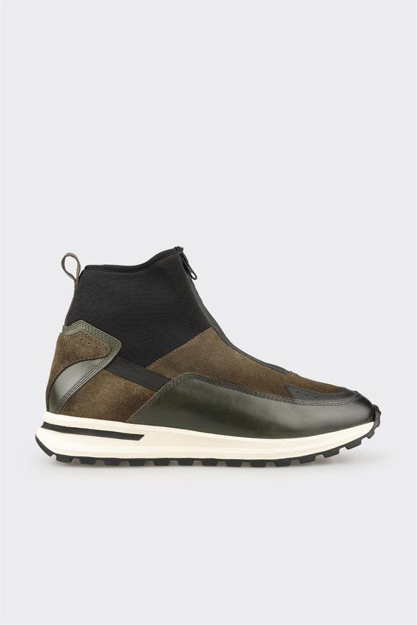 Haki Deri Erkek Spor Bot