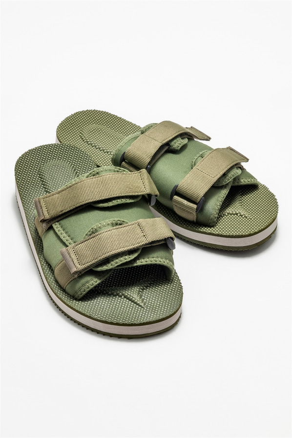 Haki kadın düz terlik - Elle Shoes