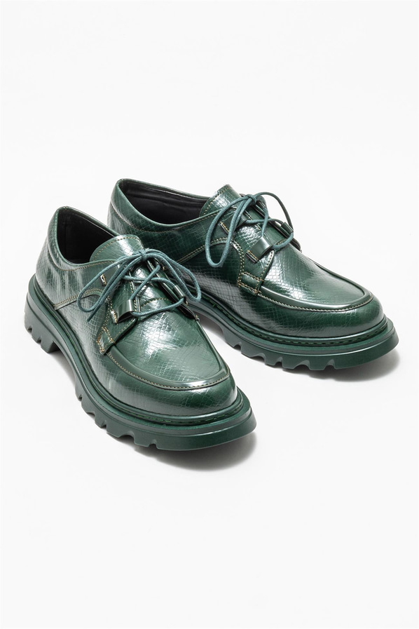 Haki kadın ayakkabı, günlük kullanım için - Elle Shoes