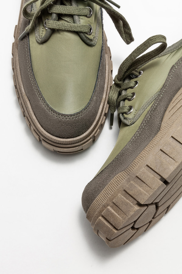 Haki düz kadın ayakkabı, günlük kullanım için - Elle Shoes