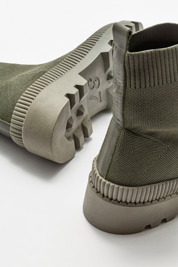 Haki kadın bot, günlük kullanım için - Elle Shoes