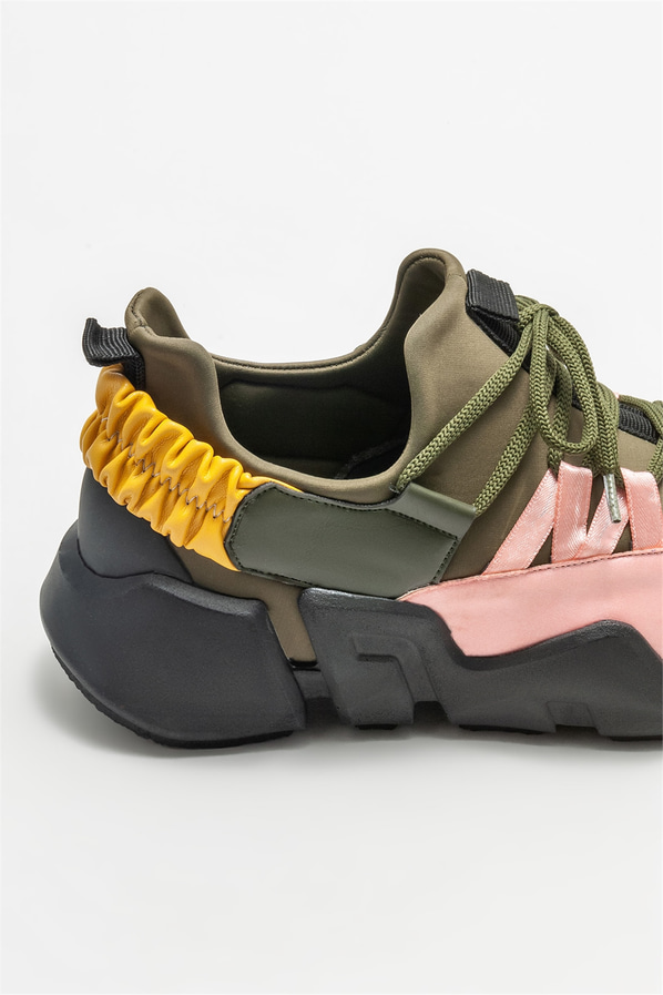 Haki kadın spor ayakkabı - Elle Shoes
