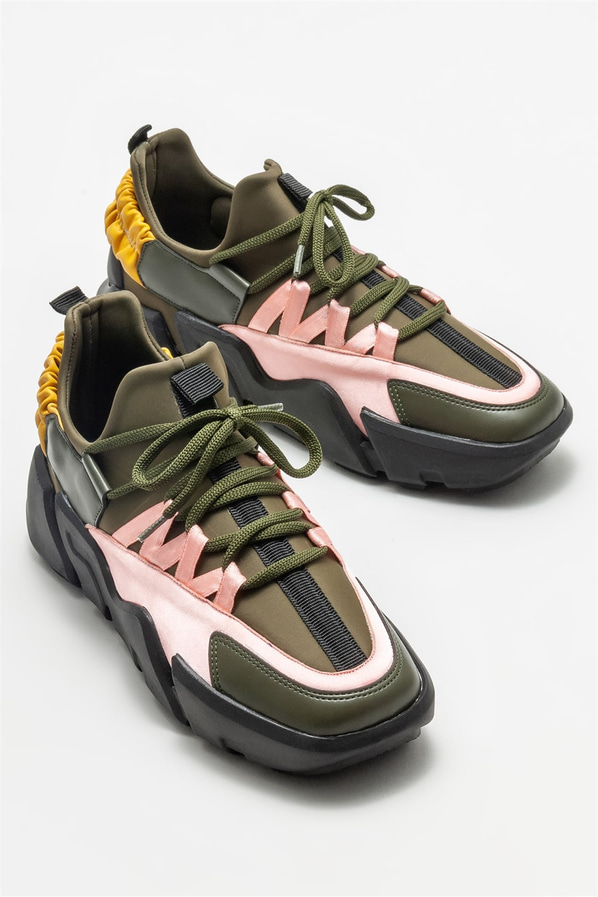 Haki kadın spor ayakkabı - Elle Shoes