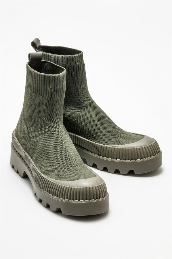 Haki kadın bot - Elle Shoes