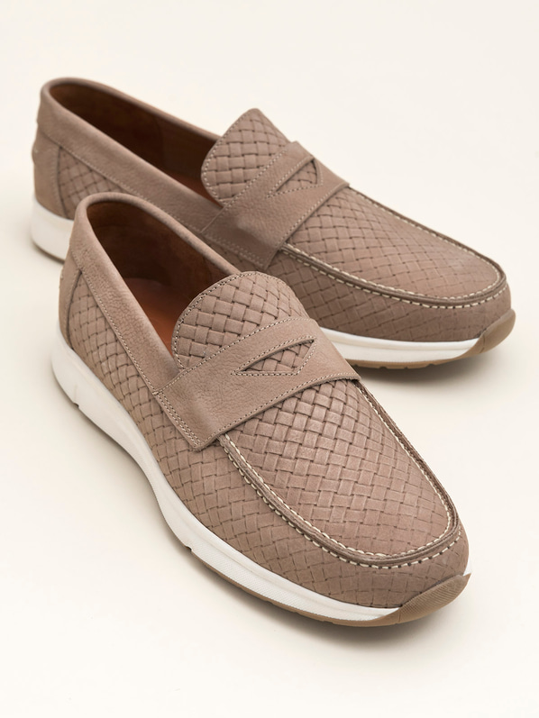 Hakiki Deri Erkek Sneaker Kum