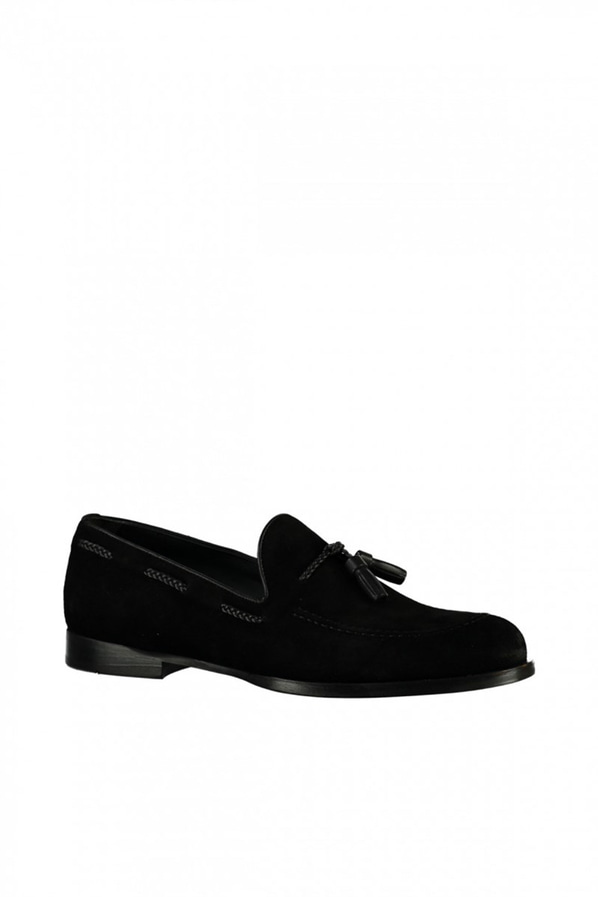 Siyah süet erkek ayakkabı - Elle Shoes