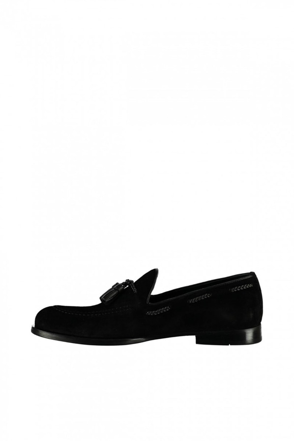 Siyah süet erkek ayakkabı - Elle Shoes
