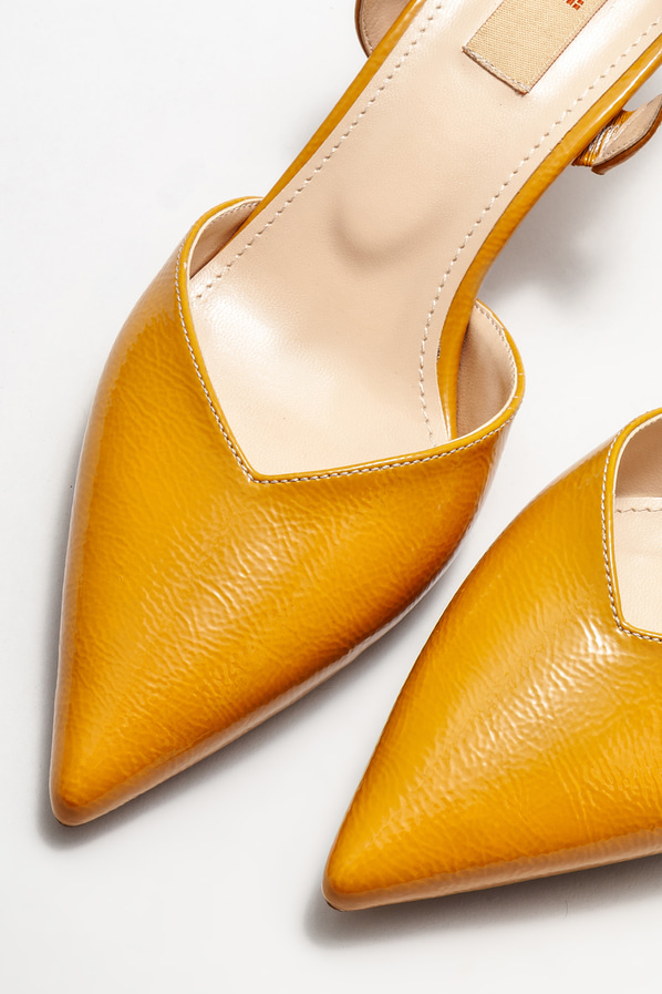 Hardal topuklu kadın ayakkabı - Elle Shoes